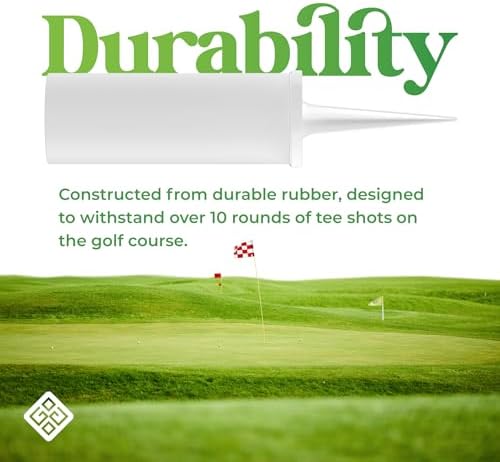 Range Tee with Built-in Cigar Cutter – Adjustable Height Golf Tee, Durable - Image 5