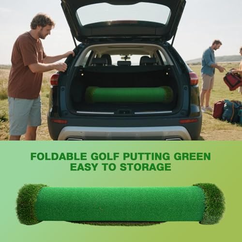 Wekin Golf Putting Green Training Mat, 5x10ft Heavy Duty Artificial Turf Mat - Image 3