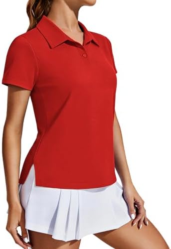 PINSPARK Women's Golf Shirt UPF 50+ Polo Shirts Short Sleeve Tennis Tops by Pinspark
