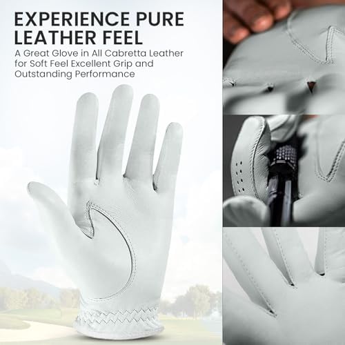 FINGER TEN Golf Gloves Women Cabretta Leather 1 Pack - Image 3