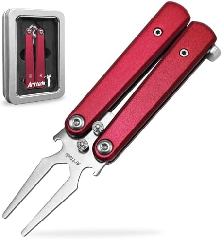 Golf Divot Repair Tool, Foldable Stainless Steel by ARTTODO