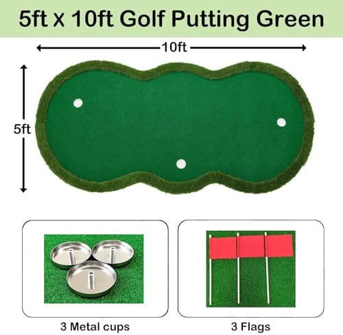 Golf Putting Green Mat 10ft x 5ft, Large Putting Green - Image 2