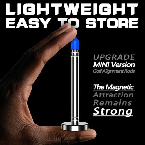 Telescopic Magnetic Golf Alignment Rods-Alignment Sticks-Swing Training Aid - Image 3