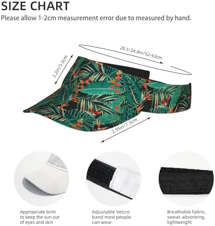 Sports Sun Visor Hats Adjustable Men Women Lightweight Packable Cooling Empty - Image 4