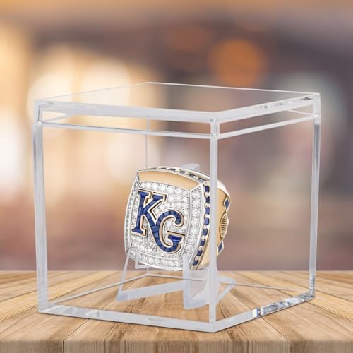 Championship Ring Display Case 5pcs Clear Acrylic Plastic Baseball Display Case - Image 6