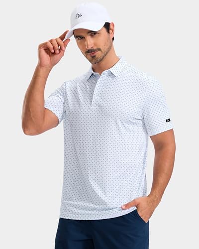 Obla Men's Golf Shirt Short Sleeve Dry Fit Collared Polo Shirts - Image 2