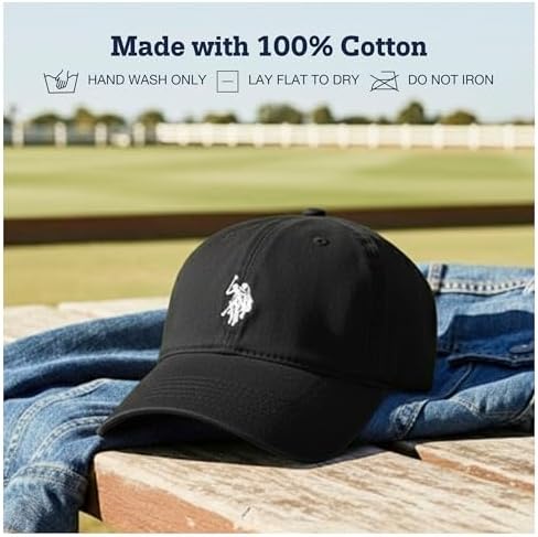 U.S. Polo Assn. Baseball Cap, 100% Cotton Adjustable Dad Hat - Image 7