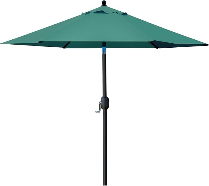 Sunnyglade 7.5' Patio Umbrella Outdoor Table Umbrella Tilt Crank Dark Green | - Image 2