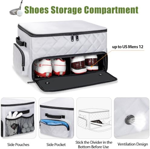 PGmoon 2 Layer Golf Trunk Organizer, Golf Car Storage Organizer - Image 3