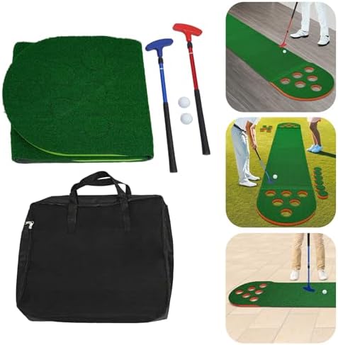 Mini Golf Putting Mat 12 Hole Adjustable Club Indoor Outdoor - Image 4