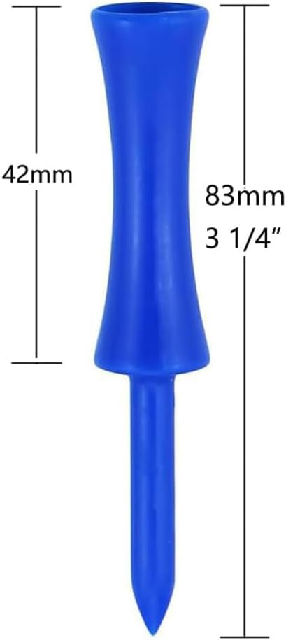 Golf Tees Plastic 100 Count 3-1/4, 2 3/4 inch Tall Step Down Tees Golf - Image 2