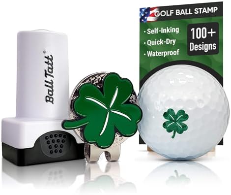 Golf Ball Stamp, with 1.25" Hat Clip and Custom Marker by BallTatt