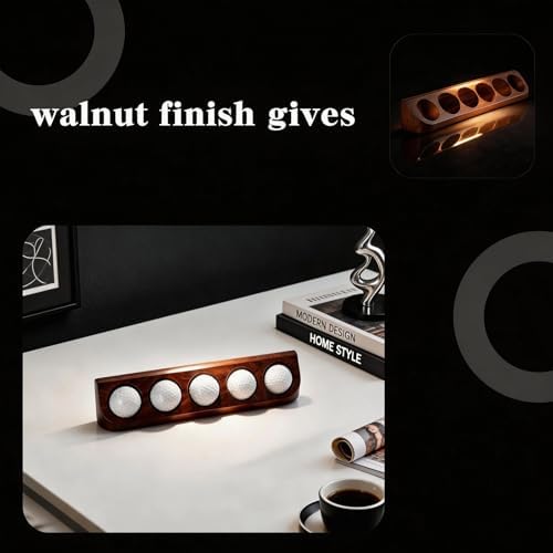 Wooden Golf Ball Display Case, 2 Pack Hole in One Golf Ball Holder Wall Mounted - Image 3