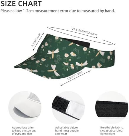 Sports Sun Visor Hats Adjustable Men Women Lightweight Packable Cooling Empty - Image 4