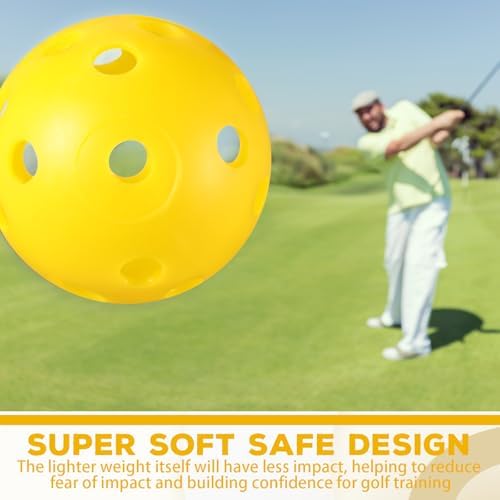 Lunmon 24 Pack Practice Golf Balls 42mm Plastic Golf Balls - Image 4