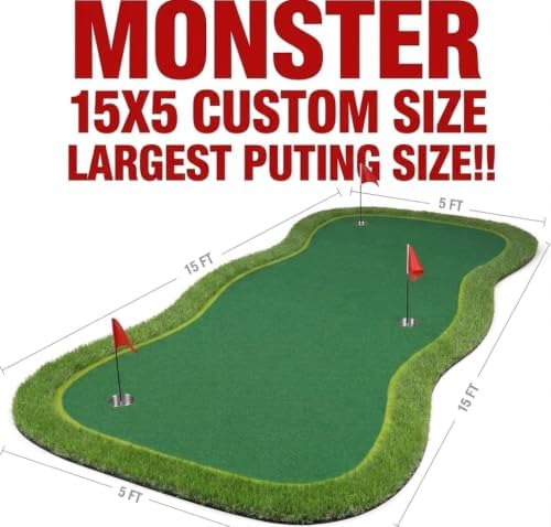 Huge 5X15 Largest Size Golf Putting Green, Large Practice Putting Mat - Image 2