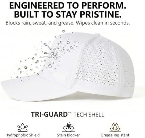 TOP-EX Men's Performance Snapback Hat, Water-Resistant, Breathable Golf Cap - Image 4
