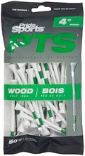 PTS Wooden Golf Tees, Bag of 50 tees by Longridge