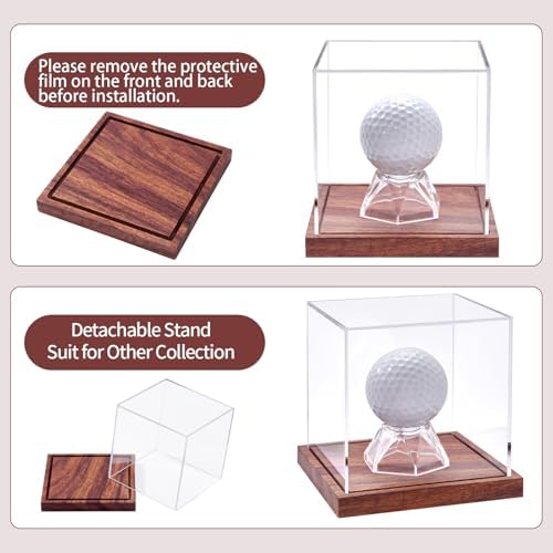 LITY Golf Ball Display Case, No Assembly Required Clear Cube - Image 3