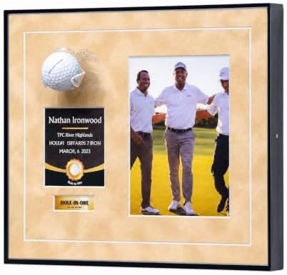 Hole-in-One Golf Display Frame, Frameless Acrylic by Unknown
