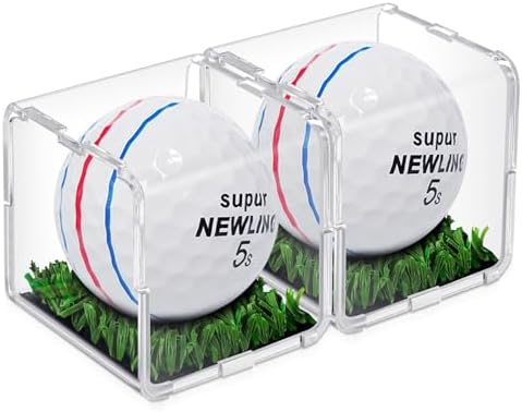 Tioncy 2 Pcs Golf Ball Display Case by Tioncy