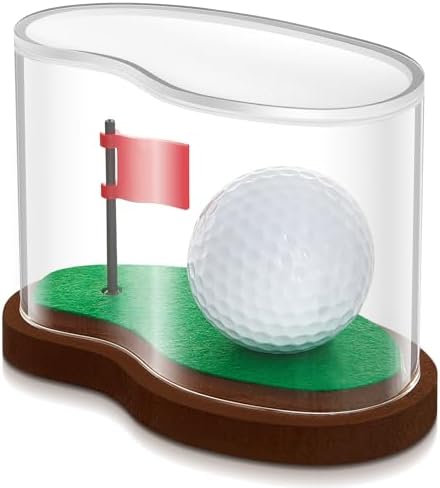 Soaoo Golf Ball Display Case Clear Acrylic Golf Ball Case Holder by Soaoo