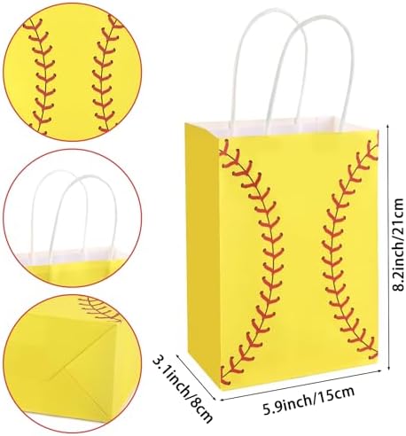 Hxezoc 12 Pieces Softball Gift Bags - Image 2