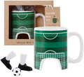 Soccer Mug Set, 10oz Ceramic Cup by bespritGIFT
