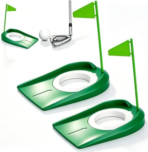 Golf Putting Green Indoor Set, 2 Pack Cup by joaoxoko