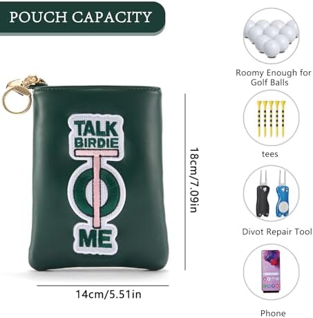 Golf Valuables Pouch Golf Tee Pouch Funny Golf Accessories Bag - Image 2