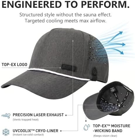 TOP-EX Performance Golf Baseball Hat - Image 5