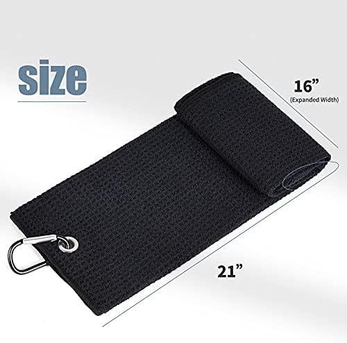 Mile High Life Tri-fold Golf Towel | 16" X 24" | Premium Microfiber Fabric | - Image 5