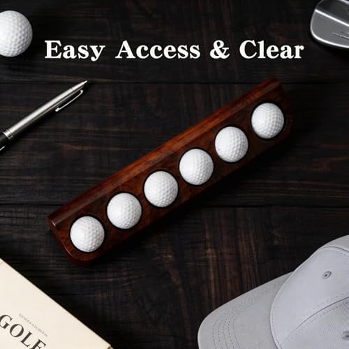 Wooden Golf Ball Display Case, 2 Pack Hole in One Golf Ball Holder Wall Mounted - Image 4