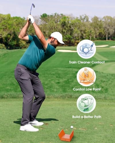 Impact Position Golf Swing Trainer, Golf Impact Training Wedge - Image 2