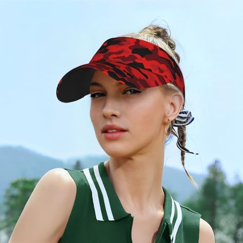 Sports Sun Visor Hats Adjustable Men Women Lightweight Packable Cooling Empty - Image 5