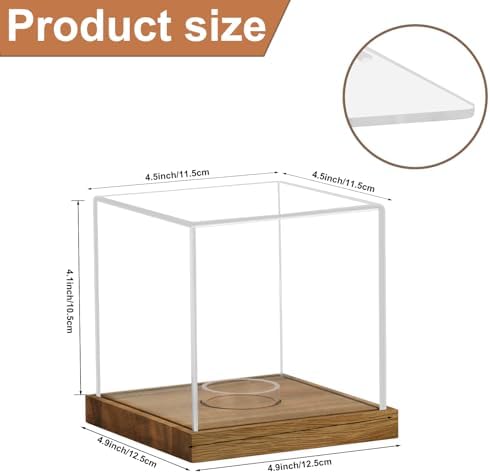 2 Pack Clear Acrylic Softball Display Case - Image 2