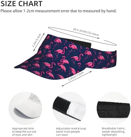 Sports Sun Visor Hats Adjustable Men Women Lightweight Packable Cooling Empty - Image 4