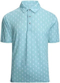 Alex Vando Mens Golf Shirt Moisture Wicking Print Performance Polo Shirt by AlexVando
