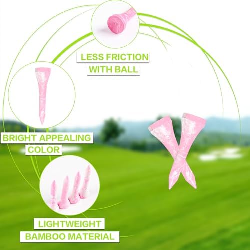 FINGER TEN Stylish Golf Tees Wood 100 Pack - Image 3