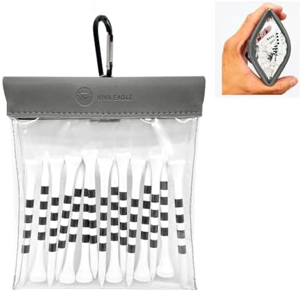 Golf Tees Pouch Bag with Clip by VIVAEAGLE