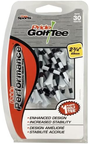 Pride Performance Striped Golf Tees by PrideGolfTee