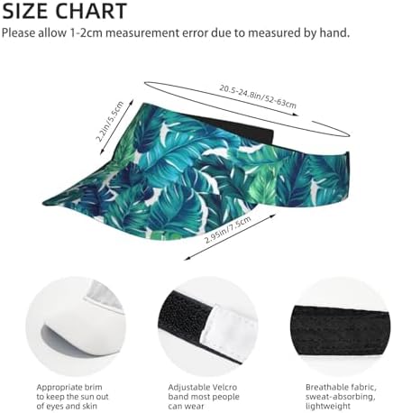 Sports Sun Visor Hats Adjustable Men Women Lightweight Packable Cooling Empty - Image 4