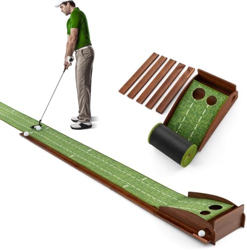 Golf Putting Green, 10 FT Portable Golf Putting Mat by SPORFIT