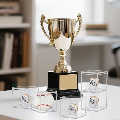 Championship Ring Display Case 12pcs Clear Acrylic Plastic Baseball Display - Image 6