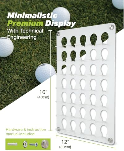Metal Golf Ball Display Case Wall Mount - Image 3