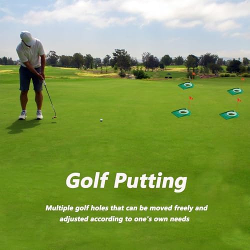 LOOEEL 4 PCS Golf Putting Cup Golf Hole Training, Suitable - Image 2