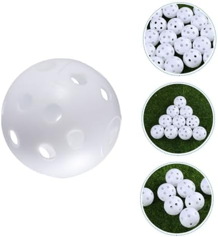 Golf Hollow Training Balls 25pcs Pack Lightweight Plastic White - Image 4