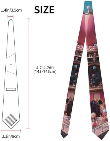 New York Landmark Polyester Men's Necktie, - Image 4