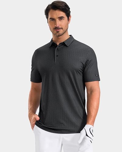 Obla Men's Golf Shirt Short Sleeve Dry Fit Collared Polo Shirts - Image 2