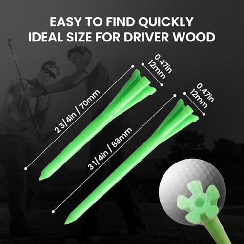 FINGER TEN Golf Tees Plastic Unbreakable - Image 3